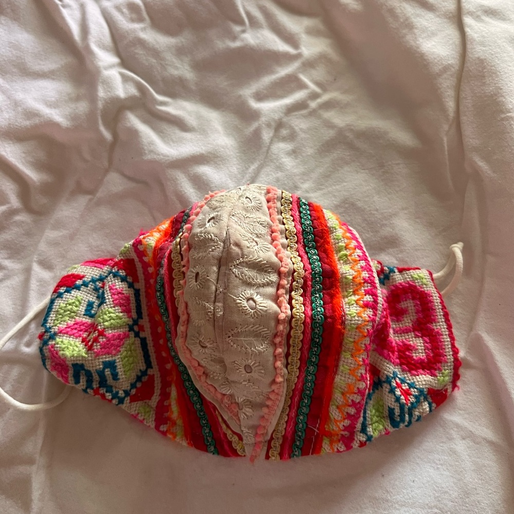 Free people embroidered mask